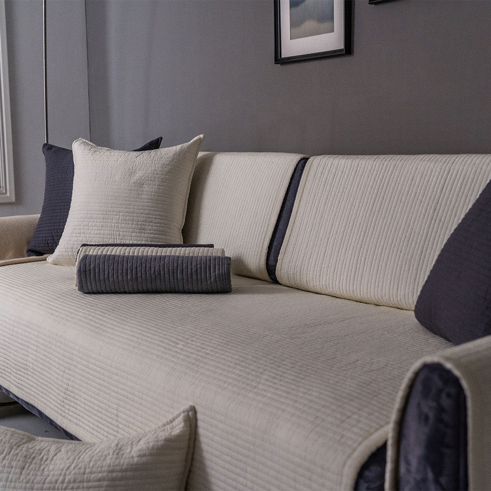 Sofa Cushion Cover Cotton Fabric Non-slip Cushion - DropOnline.co