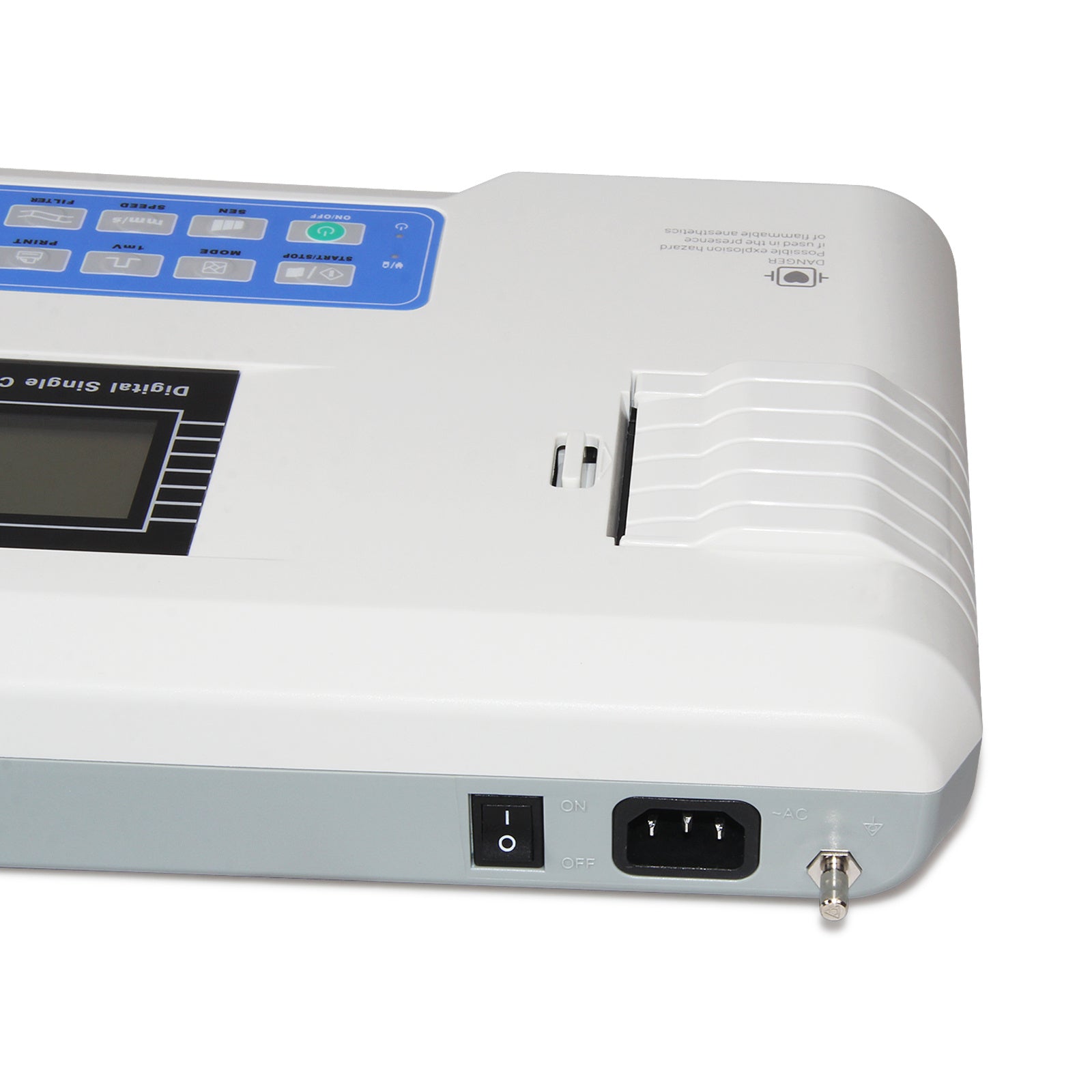 CONTEC Digital 1 Channel 12 Lead ECG Machine EKG Electrocardiograph ECG100G Printer - DropOnline.co