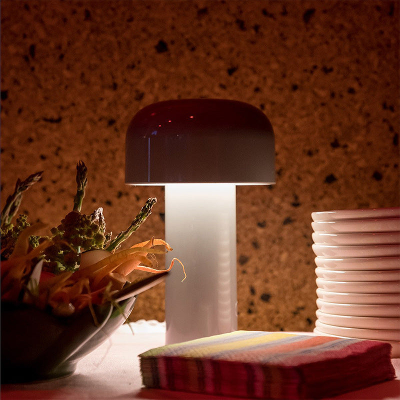 Designer Mushroom Table Lamp Night Light Portable Cordless Touch Rechargeable Decor Lamp USB Bedside Lamp Desktop Lamp - DropOnline.co