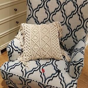 Bohemian Hand-woven Macrame Cotton Cushion Cover - DropOnline.co