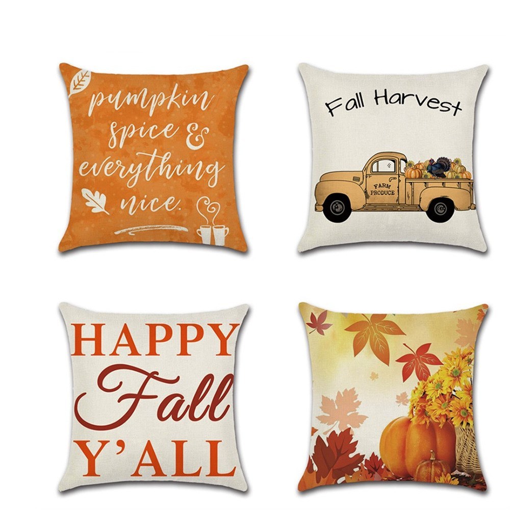 Thanksgiving theme pillowcase cushion cover - DropOnline.co