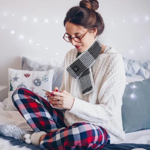 USB Electric Heated Scarf - Winter Neck Wrap with Heating Technology - DropOnline.co