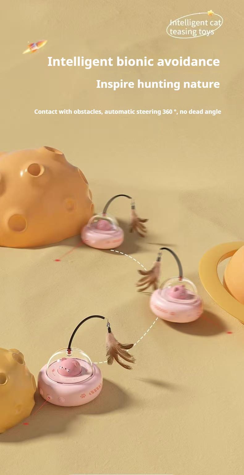 Smart Electric Cat Car With Automatic Laser Pointer - Cat Fun, Energy-Saving Product - DropOnline.co