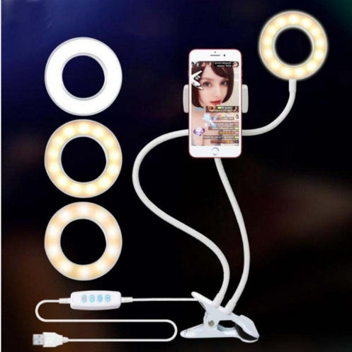 LED Selfie Ring Light for Live Adjustable Makeup Light-8cm Stand - DropOnline.co