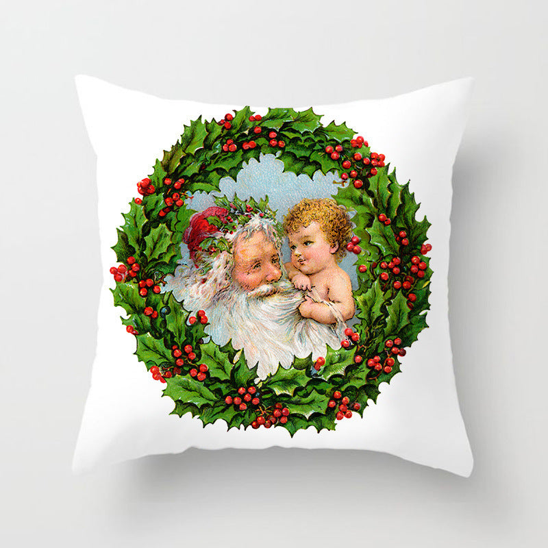 Holiday Home Decoration Cushion Cover - Festive Seasonal Throw Pillow Case for Celebrations - DropOnline.co