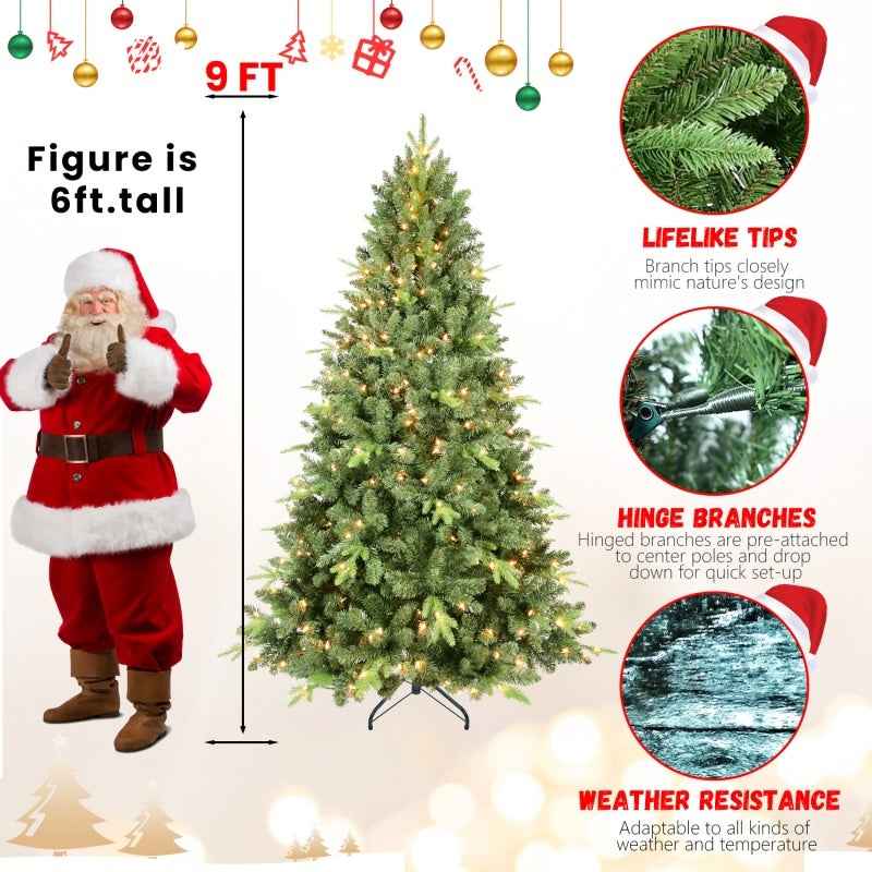 PE/PVC Christmas Tree - Green Premium Mixed Material Tree