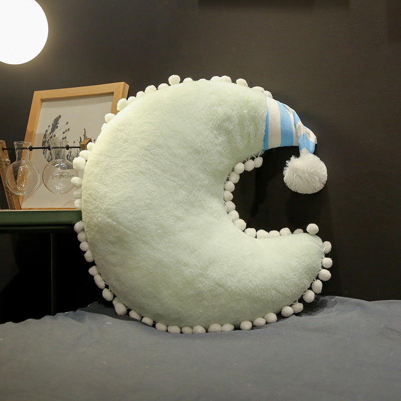 Sofa Bedroom Bedside Star Moon Love Crown Cushion Pillow - DropOnline.co