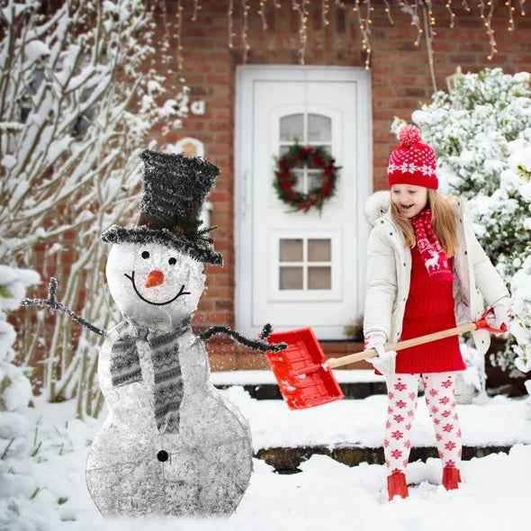 LED Christmas Snowman Decoration Light - Collapsible Battery Operated - DropOnline.co