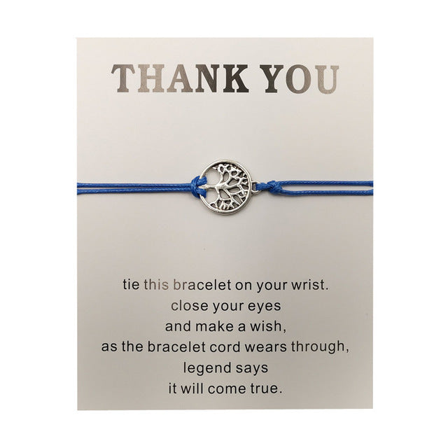 Hand-woven Red Rope Tree of Life Bracelet - DropOnline.co