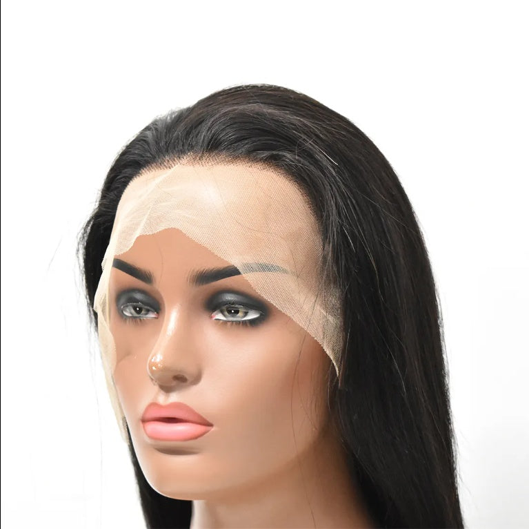High Quality Wholesale Factor Price  Lace Wigs Smooth Natural Human Hair Straight Clear Lace Front Wigs - DropOnline.co