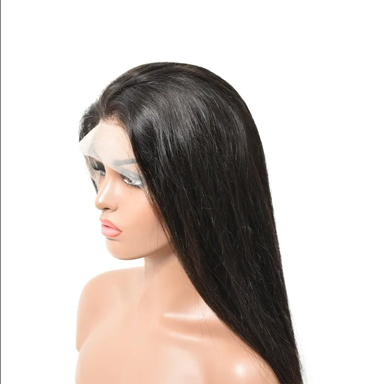 High Quality Wholesale Factor Price  Lace Wigs Smooth Natural Human Hair Straight Clear Lace Front Wigs - DropOnline.co