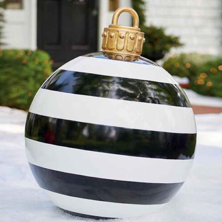 Giant Inflatable Christmas Ball 60cm - PVC Outdoor Ornament Decoration for Tree & Yard - DropOnline.co