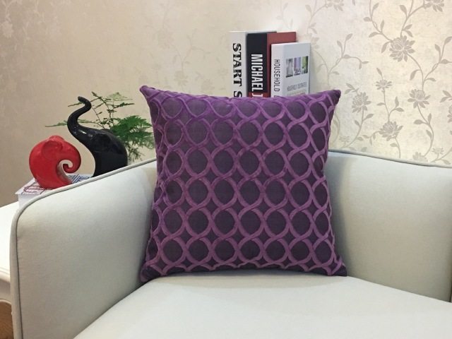 Home Decorative Sofa Throw Pillows Flannel Cushion Cover - DropOnline.co