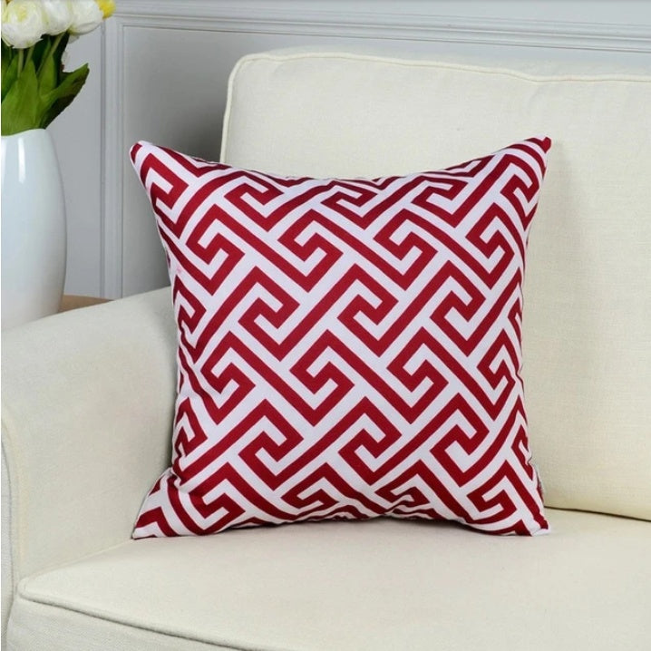 Geometric short plush pillowcase cushion cover - DropOnline.co