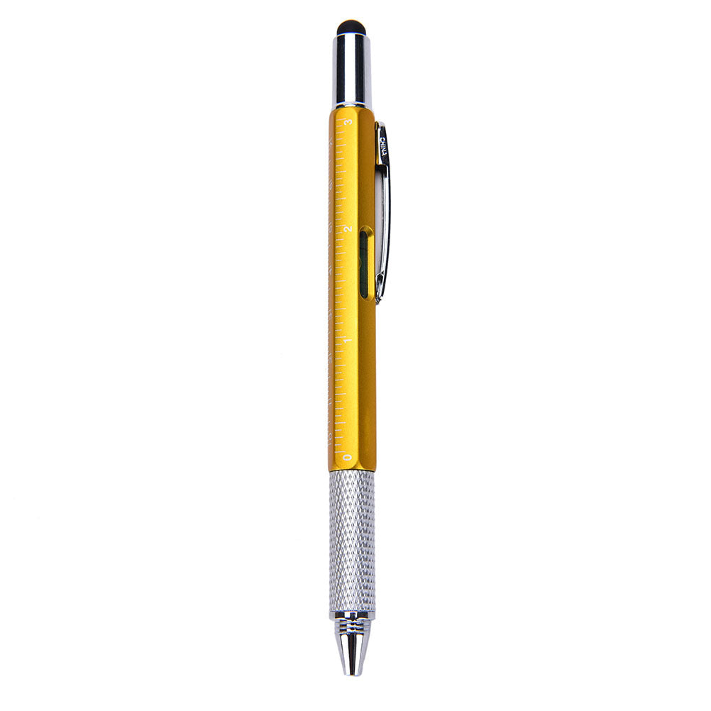 6-in-1 Multifunctional Stylus Pen - Touch Screen Pen with Ruler, Screwdriver & Spirit Level - DropOnline.co