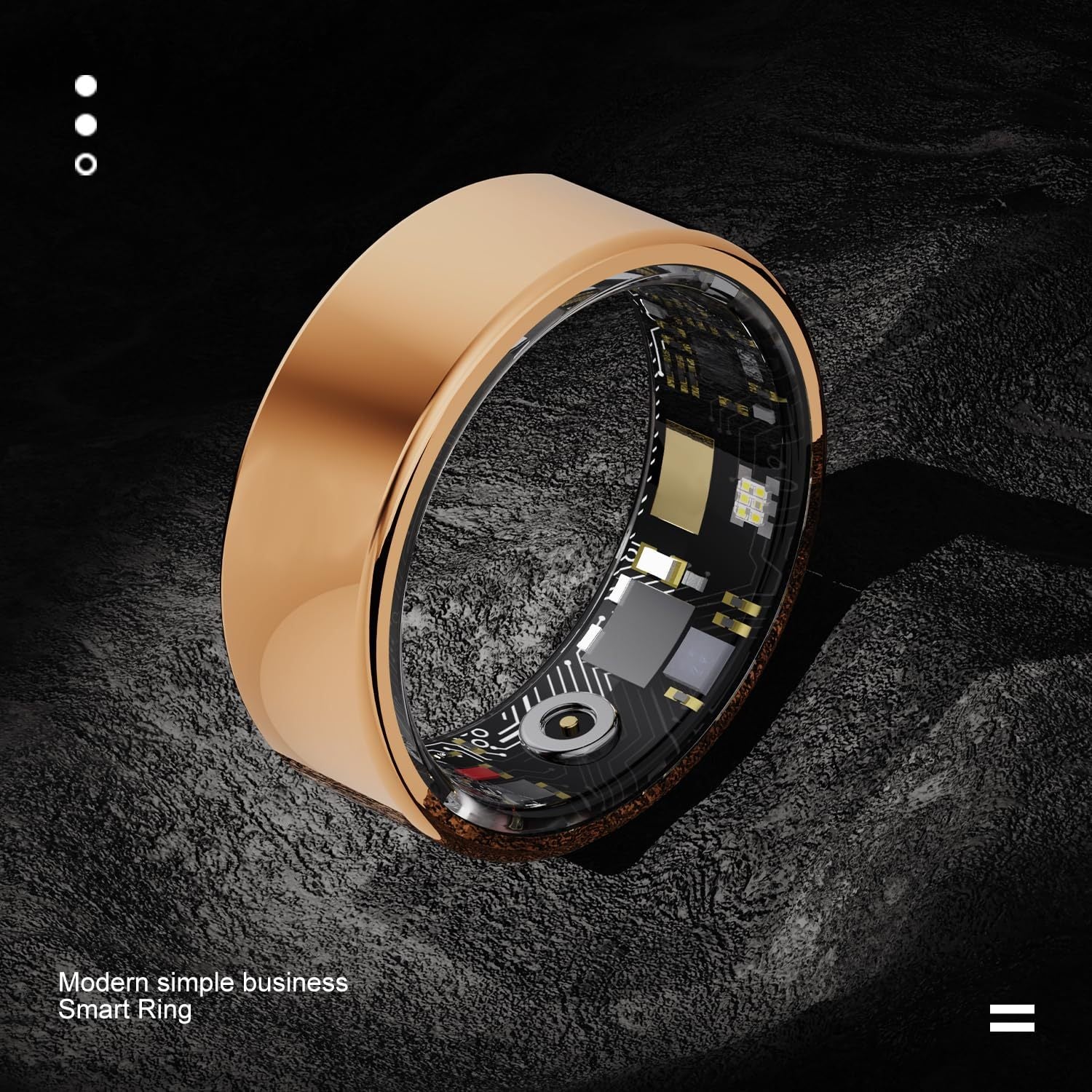 Smart Ring Health Tracker - Fitness Sleep Heart Rate Blood Oxygen Tracker Smart Ring For Men And Women,IP68 Waterproof Level Bluetooth Fitness Tracker Rings Family Care - DropOnline.co