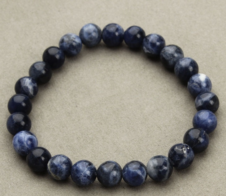 Aventurine Blue Sandstone Beads Round Bead Bracelet Bracelet - DropOnline.co