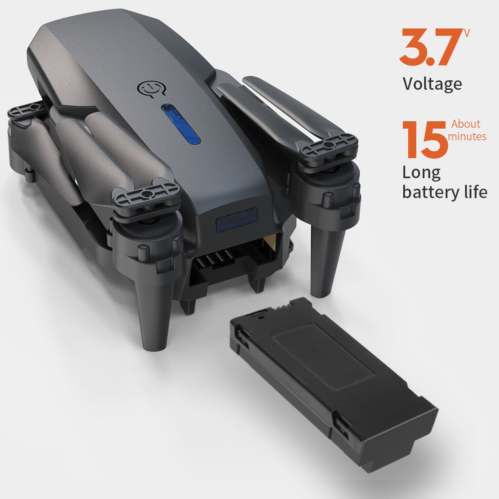 E88 Dual Camera Drone, WiFi FPV Double Folding RC Quadcopter Altitude Hold, Remote Control Toy For Beginners, Ideal Men's Gift For Outdoor Fun, Great For Christmas, Halloween, And Thanksgiving - DropOnline.co