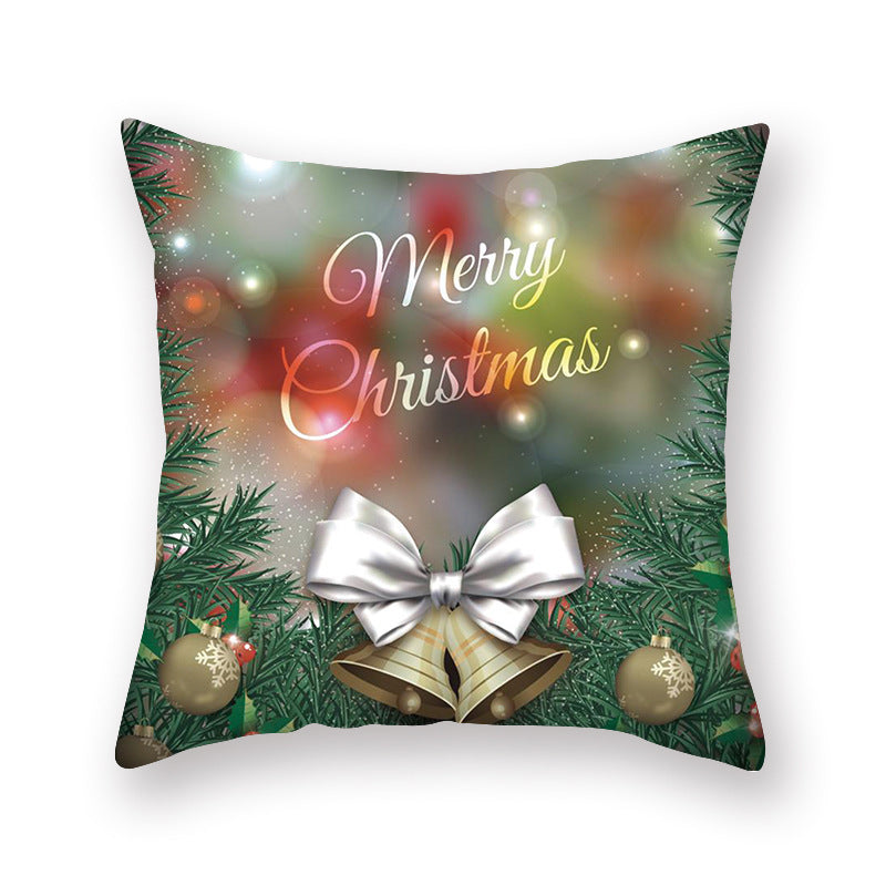 Christmas new peach skin cushion pillowcase - DropOnline.co