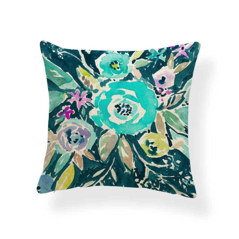 Daffodil printed cushion - DropOnline.co