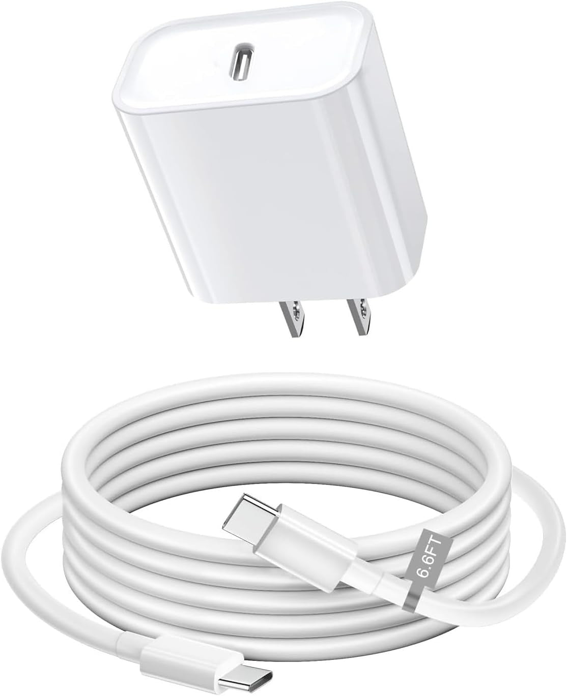 Phone Charger, Cube Phone Charger Travel 2Pack 6FT Lightning Cable Cord Quick Fast Charging Cord USB Wall Chargers Travel Plug Adapter For Phone 16 15 14 13 12 11 X 8 Plus XR XS Max 7 SE IPad, Airpods - DropOnline.co