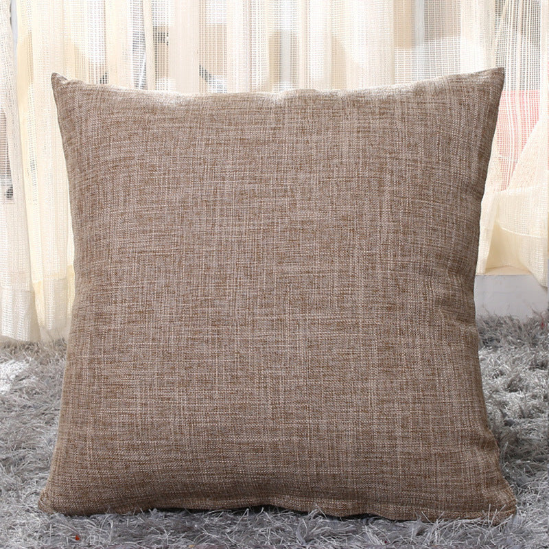 Solid color pillow cushion sofa cushion pillowcase - DropOnline.co