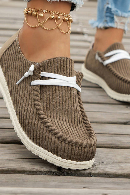White Lace Up Casual Shoes