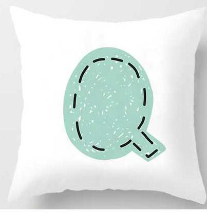 Cute Design Alphabet L Cushion Cover - DropOnline.co