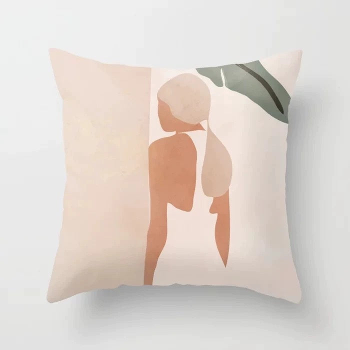 Abstract Geometric Portrait Pillowcase - Modern Art Home Sofa Cushion Pillow Cover - DropOnline.co