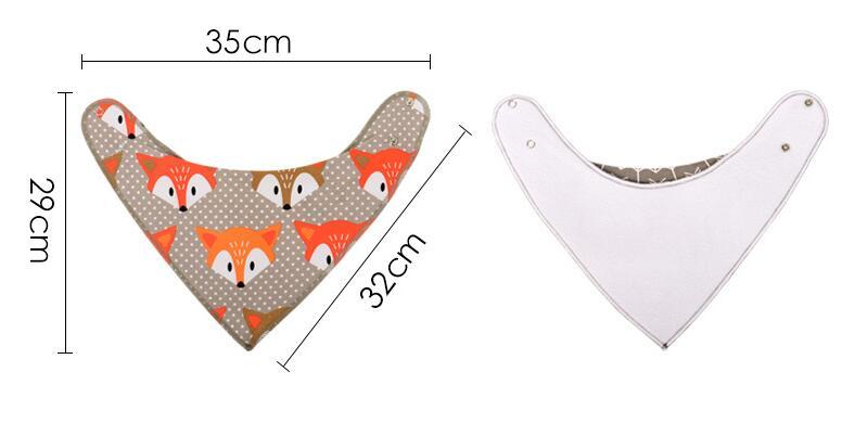 Baby Bandana Bibs 4-Pack - Cotton Triangle Drool Bibs with Arrow & Wave Prints - DropOnline.co