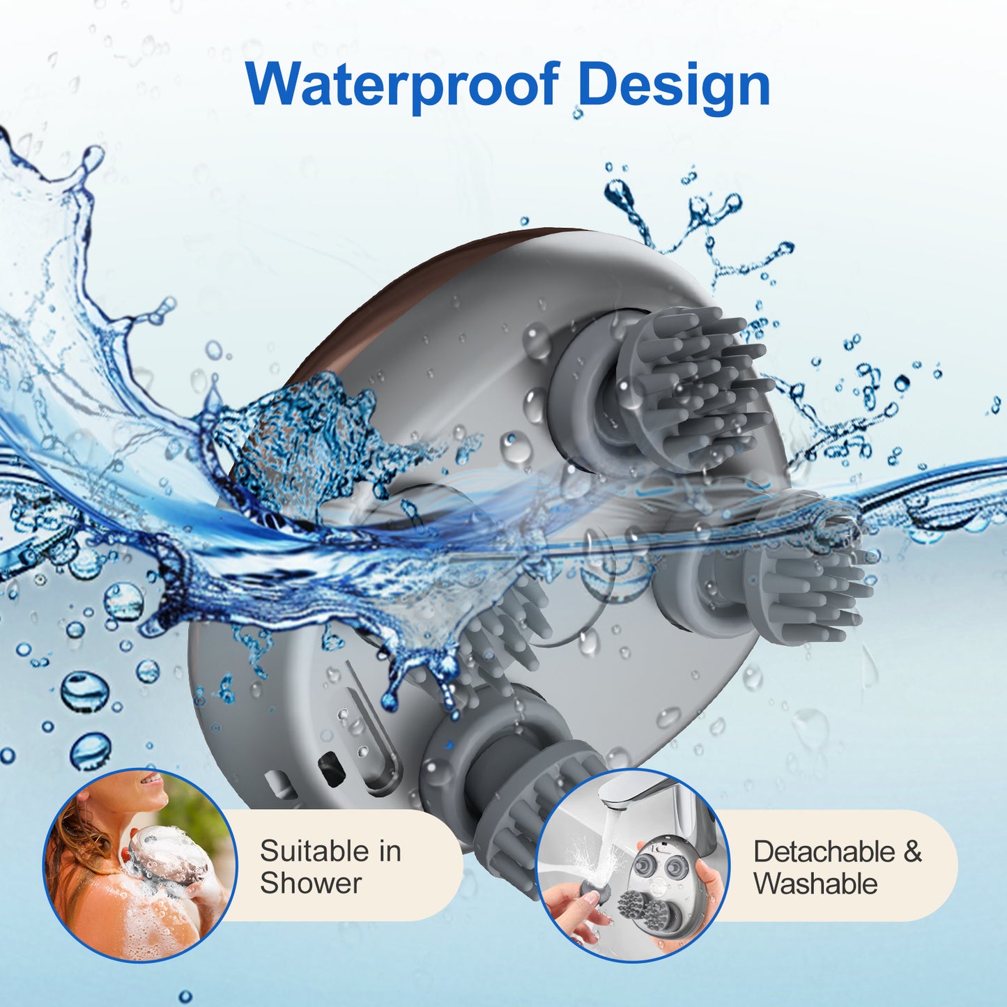 Hair Relaxation Tool 3D Massage Comb Smart Scalp Massager Relieves Fatigue Essential For Home And Office Rechargeable Massager - DropOnline.co