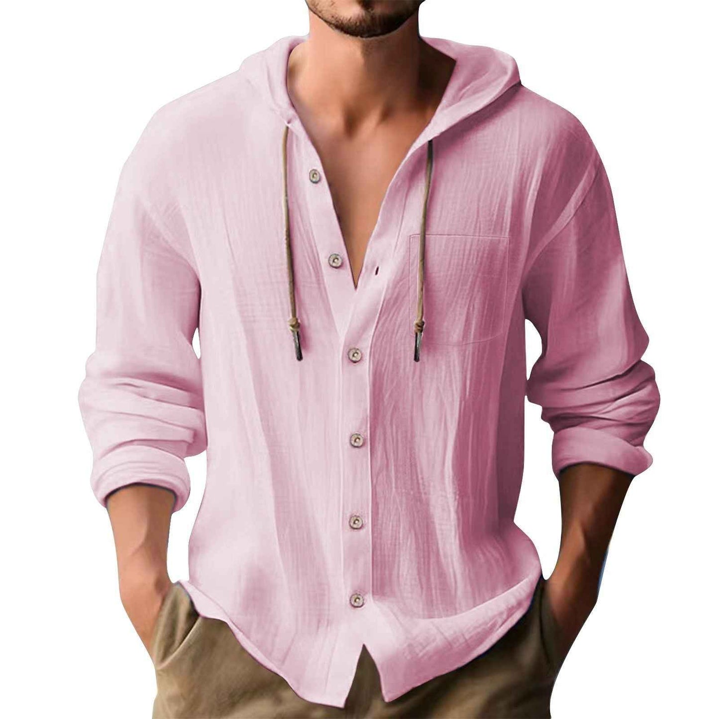 Men's Casual Long Sleeve Top - Comfortable Everyday Shirt