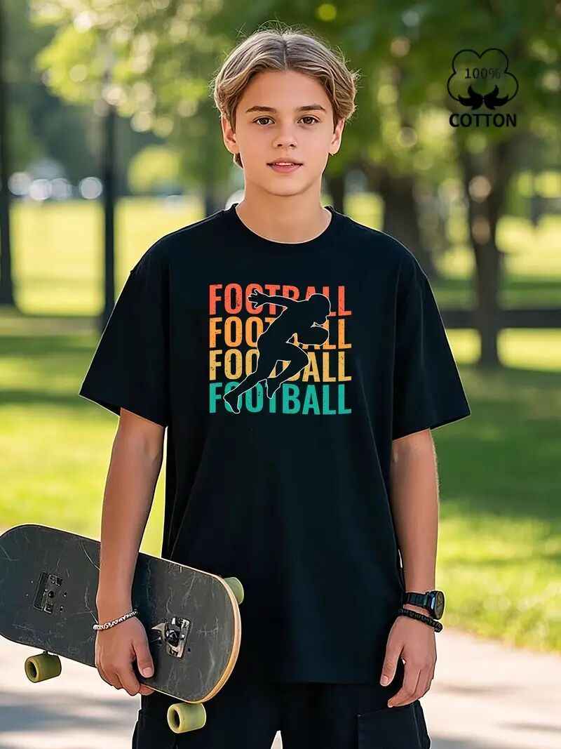 Men's Printed Short Sleeve T-Shirt - Trendy Casual Graphic Tee