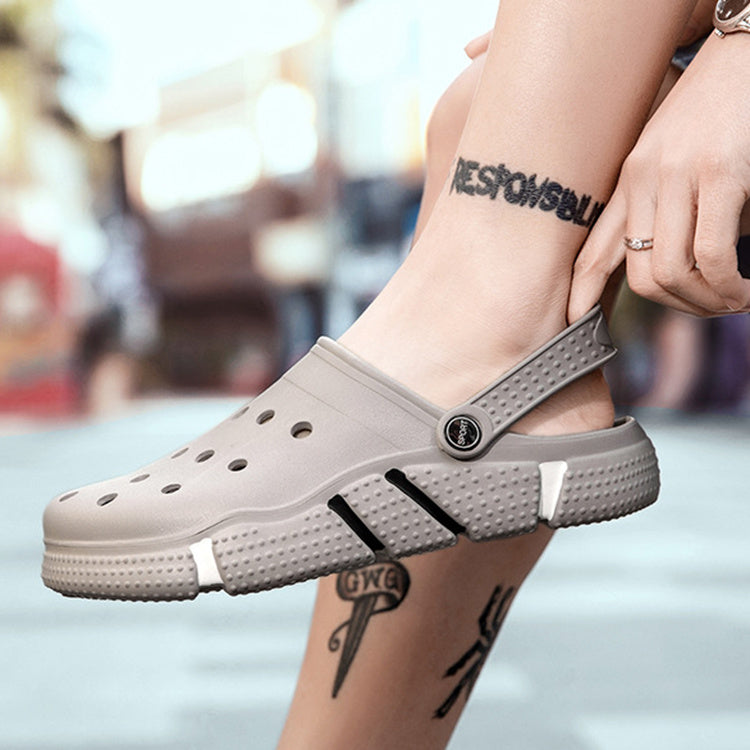 Men Sandals Summer Hole Shoes Beach Slippers - DropOnline.co