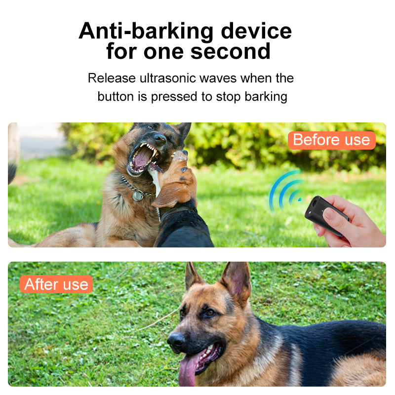 Dog Bark Deterrent Device, Portable Mini Dog Repeller, USB Rechargeable, Anti-barking Training Device With Flashing Light, Small And Exquisite - DropOnline.co