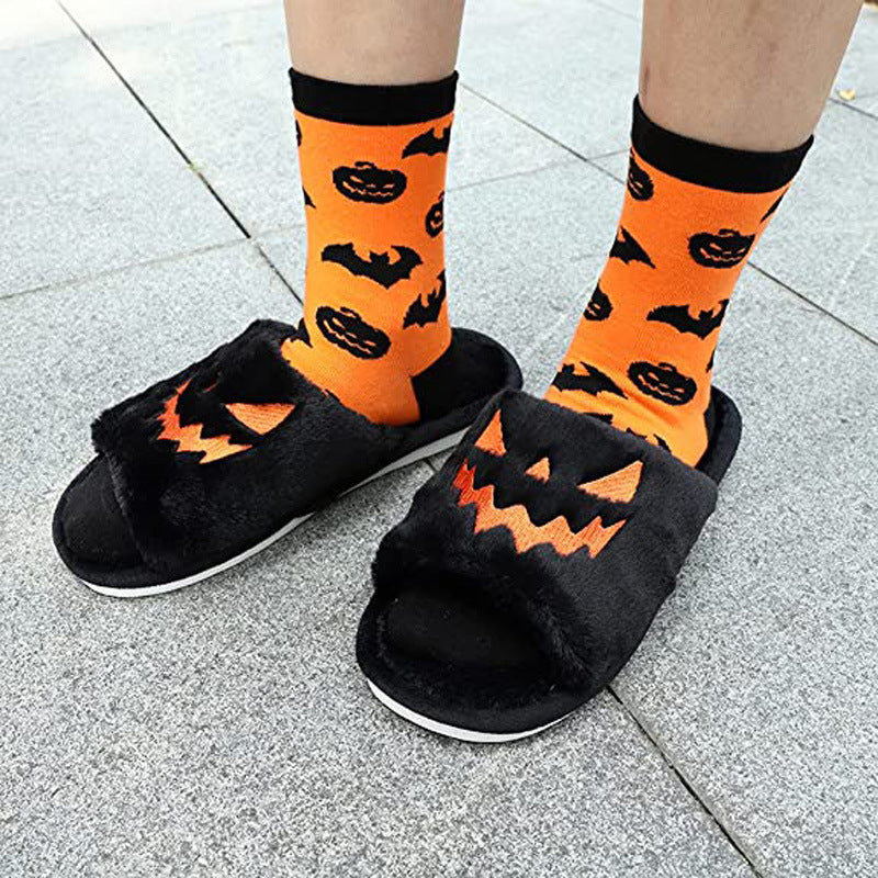 Halloween Shoes Winter Cute Warm Home Slippers Women - DropOnline.co
