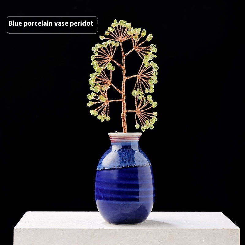 Natural Crystal Gravel Pachira Macrocarpa Crafts Ornaments Home Decor - DropOnline.co