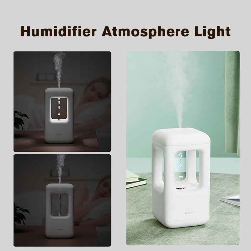 New Air Humidifier Home Quiet Bedroom Anti-Gravity Water Drop Humidifier Atmosphere Light