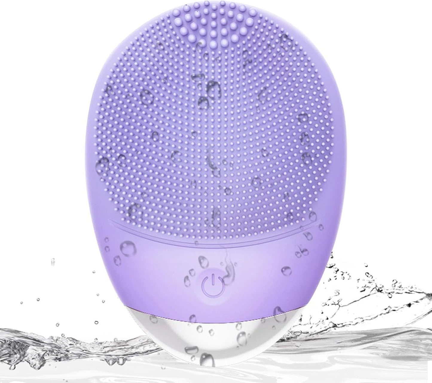 High Frequency Vibration Silicone Facial Cleansing Brush USB Rechargeable Electric Waterproof Silicone Facial Cleanser Thanksgiving Gift Christmas Gift Unisex - DropOnline.co