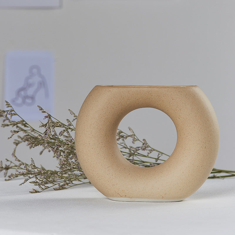 Cutelife New Style White Small Flower Ceramics Home Decor Vase - DropOnline.co