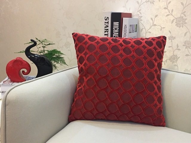 Home Decorative Sofa Throw Pillows Flannel Cushion Cover - DropOnline.co