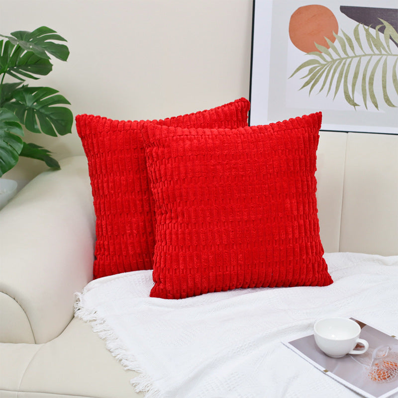 Corduroy Decorative Throw Pillow Covers Soft Boho Striped Pillow Covers Modern Farmhouse Christmas Home Decor For Sofa Living Room Couch Bed - DropOnline.co