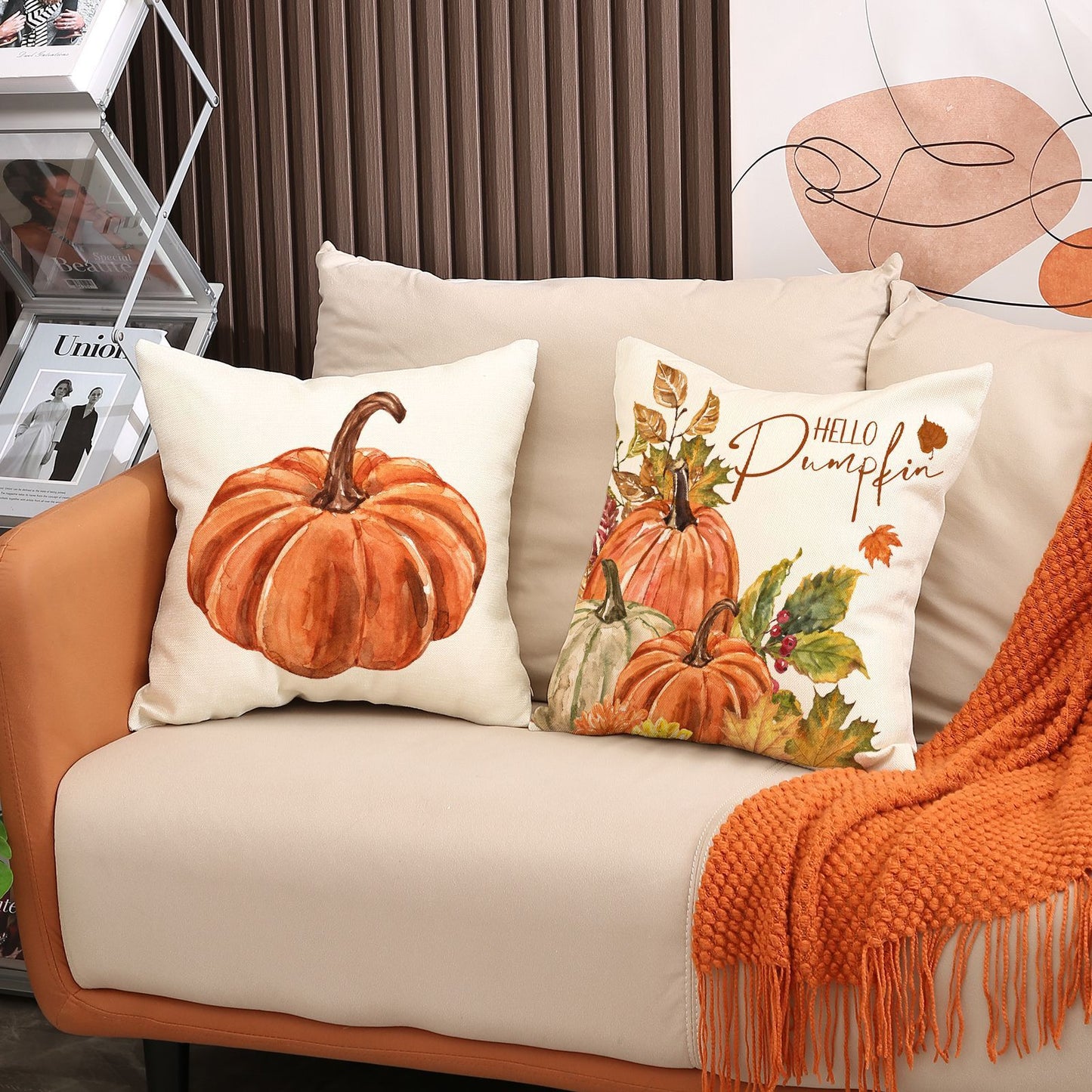 Thanksgiving Pillow Cover Pumpkin Decoration Cushion Cover - DropOnline.co