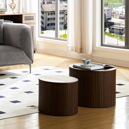 Round Coffee Table Unavailable Platforms- Welfel - DropOnline.co