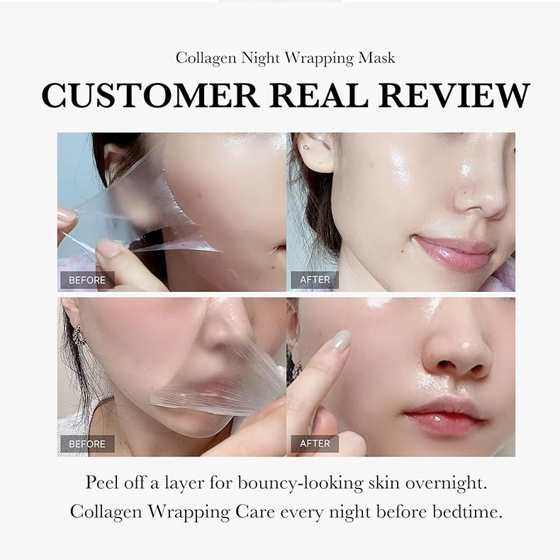 Collagen Mask, Suitable For The Whole Face, Good Rejuvenating Products, Selected Types Of Masks, Firming, Anti-wrinkle, Hydrating And Brightening Skin - DropOnline.co
