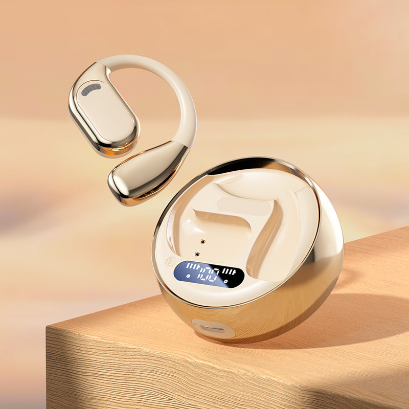 Fall Open - Ear Weireless Earphone, Lightweight Earphone With Charging Case, Noice Cancelling Bluetooth - CompatibleStereo Earbuds For Sports, Gaming, Calling, Busines - DropOnline.co