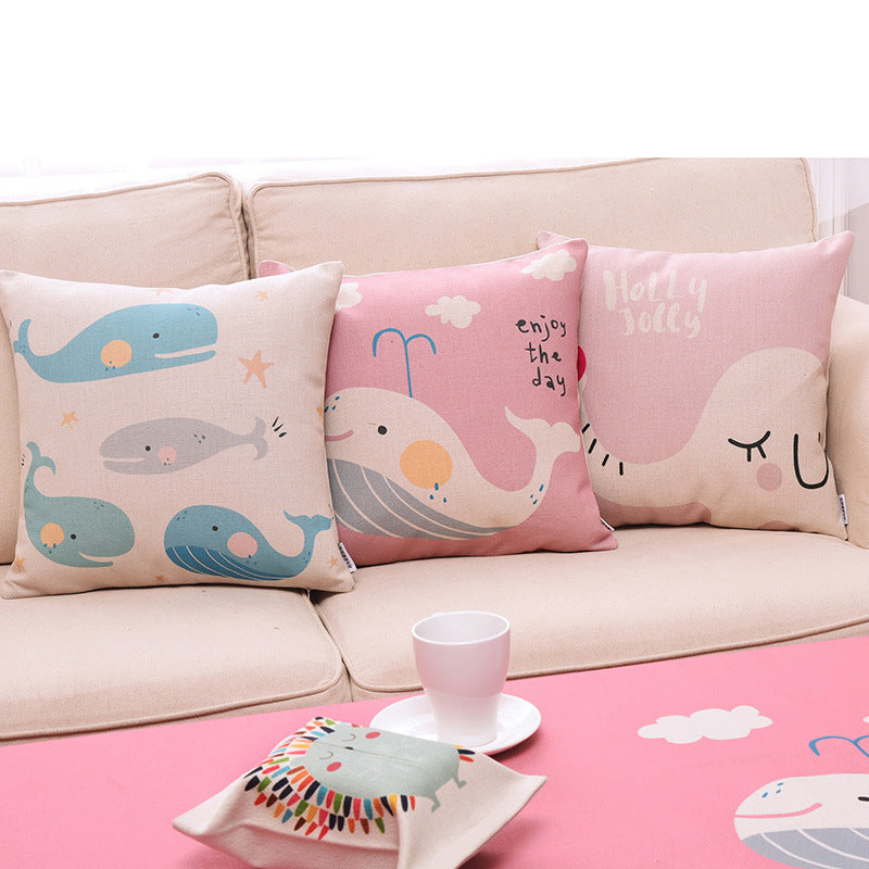 Cute Cotton And Linen Cloth Art Throw Pillow Cushion Pillowcase - DropOnline.co