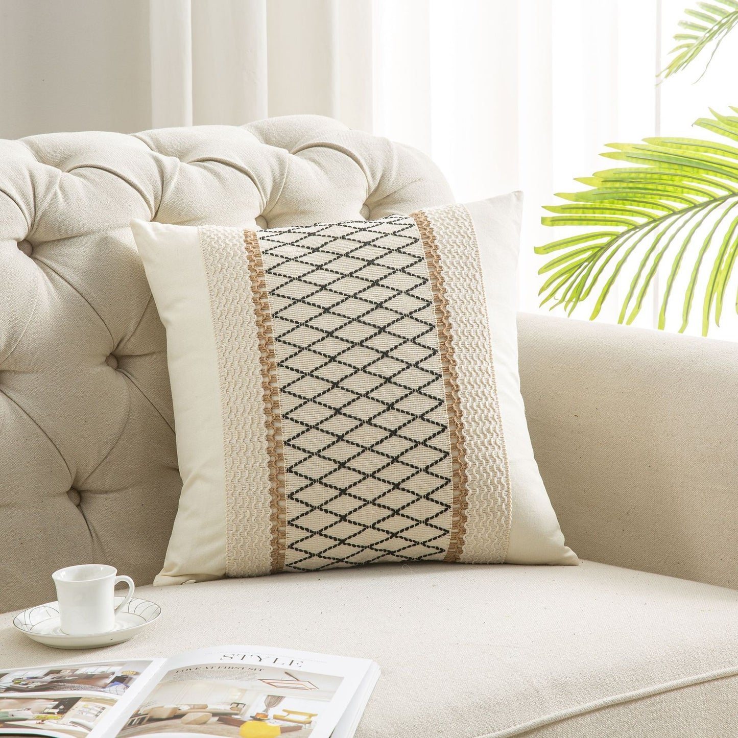 New Cotton And Linen Bohemian Pillow And Cushion Cover - DropOnline.co