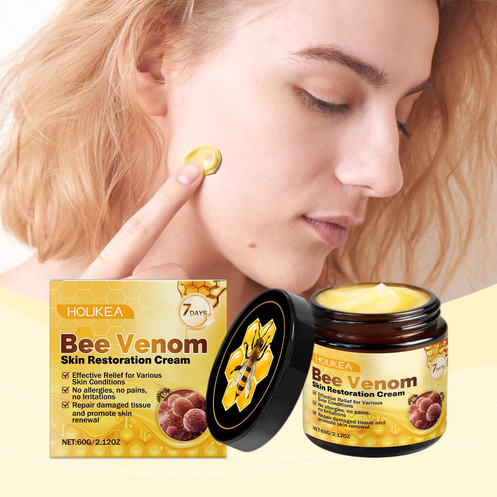 Houkeya Bee  Skin Care Cream Gentle Cleansing, Mole Removal, Moisturizing, Soothing Skin Care Cream - DropOnline.co