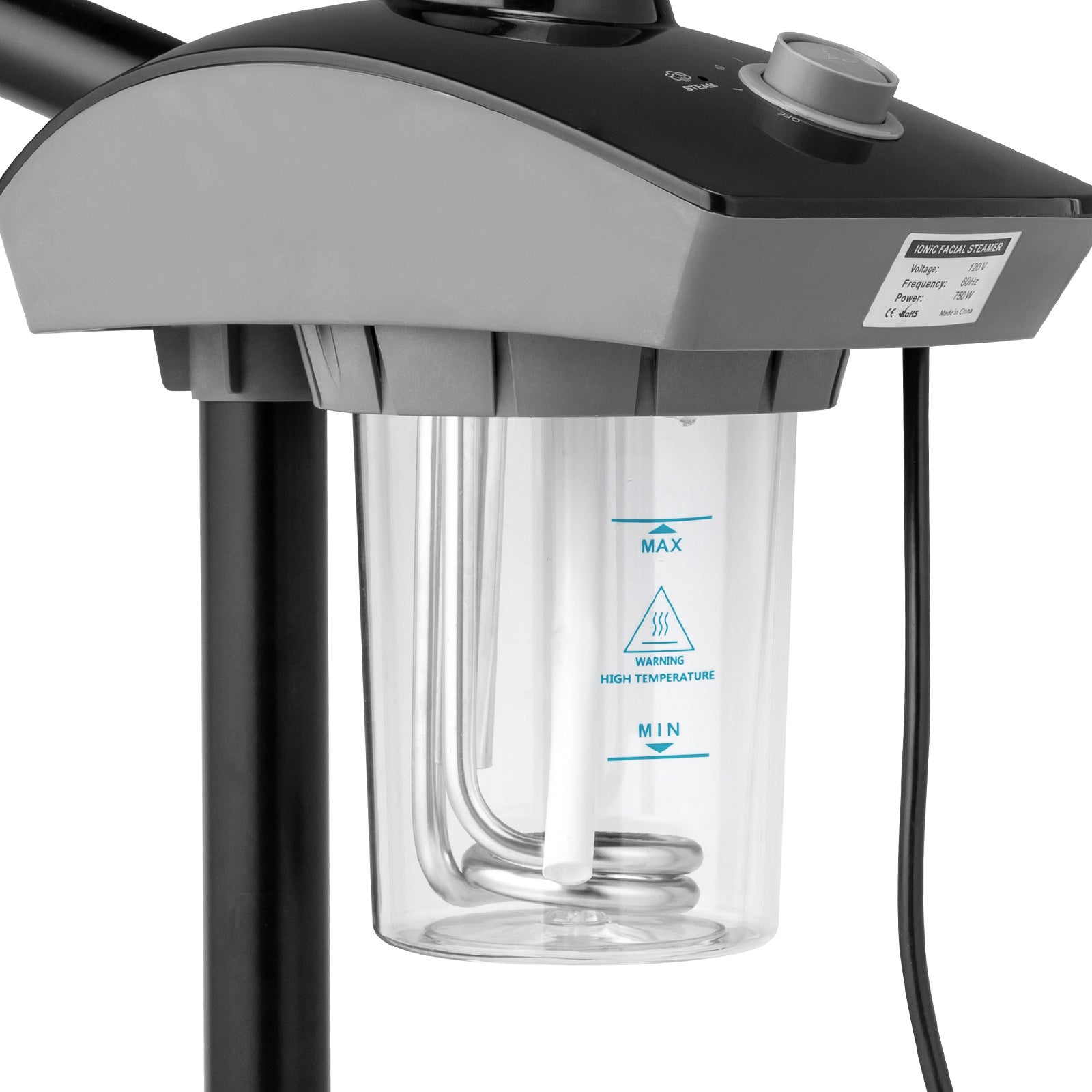 ABS Shell, PC Water Cup, Single Hot Spray, Detachable Nozzle, Cross Iron Foot, Black, Sprayer 110V - DropOnline.co